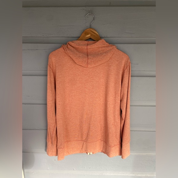 Vuori super soft performance full zip hoodie sweatshirt terracotta Large EUC - Picture 5 of 6